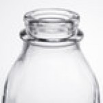 Libbey 92129 33.5 oz. Customizable Glass Milk Bottle - 24/Case