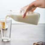 Libbey 92129 33.5 oz. Customizable Glass Milk Bottle - 24/Case