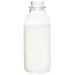 Libbey 92129 33.5 oz. Customizable Glass Milk Bottle - 24/Case