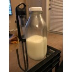Libbey 92129 33.5 oz. Customizable Glass Milk Bottle - 24/Case