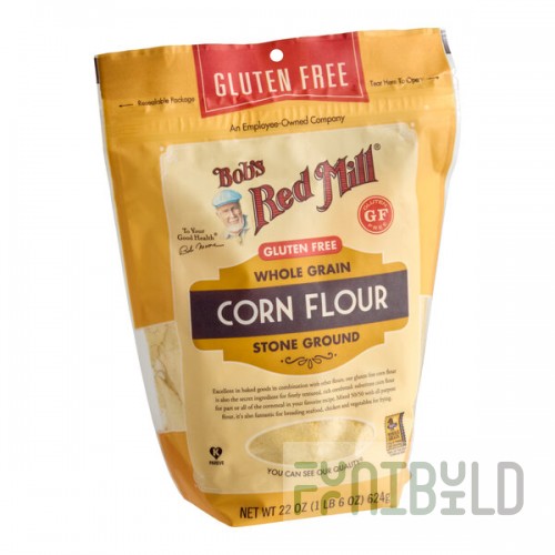 Bob's Red Mill Gluten-Free Whole Grain Corn Flour 22 oz. - 4/Case