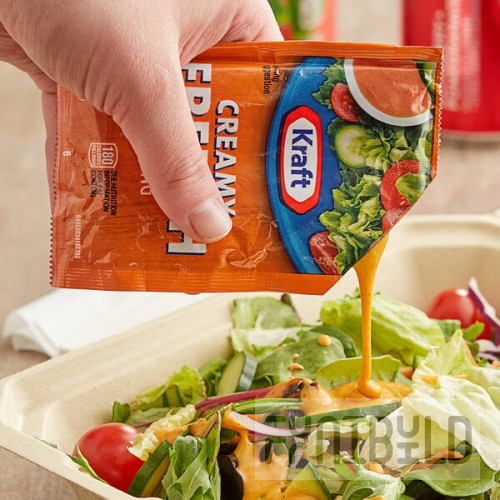 Kraft Creamy French Dressing Packet 1.5 oz. - 60/Case