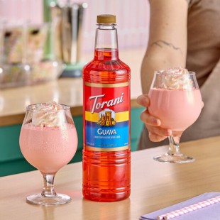 Torani Guava Flavoring / Fruit Syrup Plastic Bottle 1 Liter - 6/Case