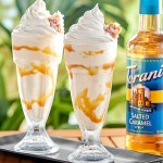 Torani Sugar-Free Salted Caramel Flavoring Syrup 750 mL Glass Bottle