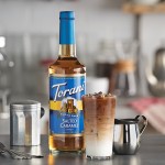 Torani Sugar-Free Salted Caramel Flavoring Syrup 750 mL Glass Bottle