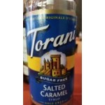 Torani Sugar-Free Salted Caramel Flavoring Syrup 750 mL Glass Bottle