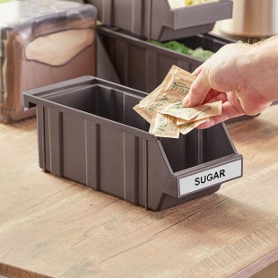 Choice Brown Self-Serve Organizer Bin - 12 1/4