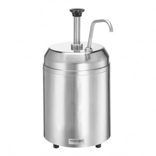 Server 3 Qt. Insulated Stainless Steel Chilled Thin Condiment Dispenser with Ice Packs Server 3 Qt. Insulated Stainless Steel Chilled Thin Condiment Dispenser with Ice Packs