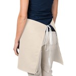 Intedge Beige Poly-Cotton 4-Way Waist Apron - 38 Intedge Beige Poly-Cotton 4-Way Waist Apron - 38