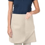 Intedge Beige Poly-Cotton 4-Way Waist Apron - 38 Intedge Beige Poly-Cotton 4-Way Waist Apron - 38