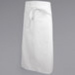 Mercer Culinary M61135WH Genesis® White Poly-Cotton 4-Sided Bistro Apron - 33