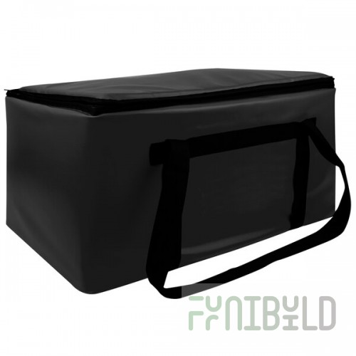Sterno Black Customizable Space Saver Catering Large Insulated Food Carrier, 16