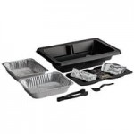 Sterno Black Customizable Space Saver Catering Large Insulated Food Carrier, 16