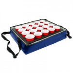 Sterno Black Customizable Space Saver Catering Large Insulated Food Carrier, 16