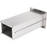 Vollrath 6525-13 Stainless Steel In-Counter Fullfold Napkin Dispenser - Clear