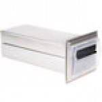 Vollrath 6525-13 Stainless Steel In-Counter Fullfold Napkin Dispenser - Clear