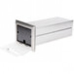 Vollrath 6525-13 Stainless Steel In-Counter Fullfold Napkin Dispenser - Clear
