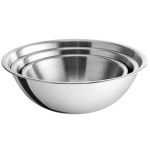 Choice Heavy Weight Stainless Steel Mixing Bowl Set - 3/Set