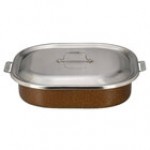 Bon Chef 60004CLDCOFFEE Cucina 7 Qt. Coffee Stainless Steel Roasting Pan with Lid - 15 Bon Chef 60004CLDCOFFEE Cucina 7 Qt. Coffee Stainless Steel Roasting Pan with Lid - 15