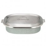 Bon Chef 60004CLDCOFFEE Cucina 7 Qt. Coffee Stainless Steel Roasting Pan with Lid - 15 Bon Chef 60004CLDCOFFEE Cucina 7 Qt. Coffee Stainless Steel Roasting Pan with Lid - 15
