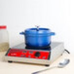 GET Heiss 2.5 Qt. Cobalt Blue Enamel Coated Cast Aluminum Round Dutch Oven with Lid CA-011-CB/BK/CC