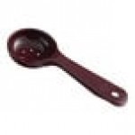 Carlisle 496101 Measure Misers 1.5 oz. Reddish Brown Acetal Short Handle Perforated Portion Spoon