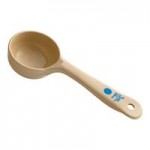 Carlisle 496101 Measure Misers 1.5 oz. Reddish Brown Acetal Short Handle Perforated Portion Spoon
