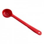 Carlisle 496101 Measure Misers 1.5 oz. Reddish Brown Acetal Short Handle Perforated Portion Spoon