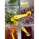 Carlisle 496101 Measure Misers 1.5 oz. Reddish Brown Acetal Short Handle Perforated Portion Spoon