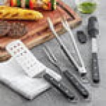 Wusthof 9069920001 4-Piece BBQ Set with Black POM Handles Wusthof 9069920001 4-Piece BBQ Set with Black POM Handles