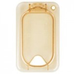 Carlisle 3088713 StorPlus 1/9 Size Amber High Heat Plastic Food Pan - 4