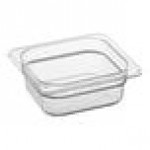 Carlisle 3068307 StorPlus 1/6 Size Clear Polycarbonate Food Pan - 2 1/2