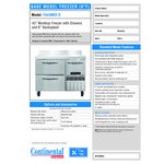 Continental Refrigerator FA43NBS-D 43