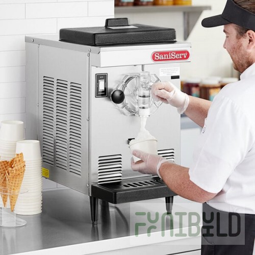 SaniServ DF200 DuraFreeze 7 Qt. Countertop Soft Serve Ice Cream Machine with 1 Hopper - 115V