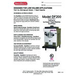 SaniServ DF200 DuraFreeze 7 Qt. Countertop Soft Serve Ice Cream Machine with 1 Hopper - 115V