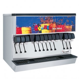 Servend 2705520 MDH-302 12 Valve Sanitary Lever Countertop Ice/Beverage Dispenser with 300 lb. Ice Storage and Internal Carbonator Servend 2705520 MDH-302 12 Valve Sanitary Lever Countertop Ice/Beverage Dispenser with 300 lb. Ice Storage and Internal Carbonator