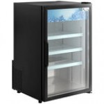 Avantco CRM-7-HC Stainless Steel Countertop Display Refrigerator with Swing Door - 4.1 Cu. Ft.