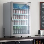 Avantco CRM-7-HC Stainless Steel Countertop Display Refrigerator with Swing Door - 4.1 Cu. Ft.