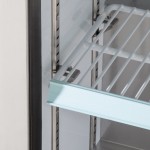 Avantco CRM-7-HC Stainless Steel Countertop Display Refrigerator with Swing Door - 4.1 Cu. Ft.