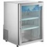 Avantco CRM-7-HC Stainless Steel Countertop Display Refrigerator with Swing Door - 4.1 Cu. Ft.