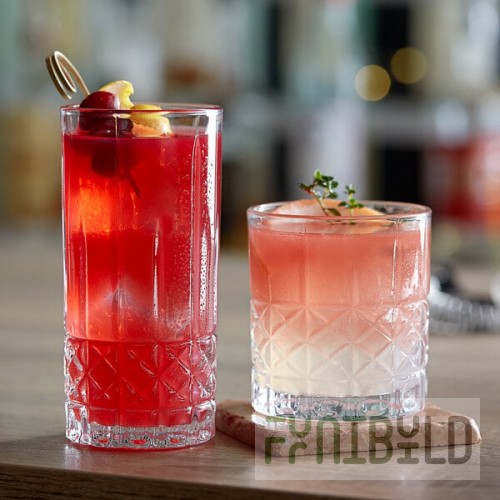 Acopa Evora Rocks / Old Fashioned and Highball Glass Set - 24/Set