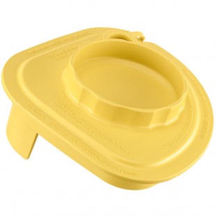 Vitamix 58997 Yellow Two-Piece Splash Lid with Tethered Plug for Advance Jars Vitamix 58997 Yellow Two-Piece Splash Lid with Tethered Plug for Advance Jars