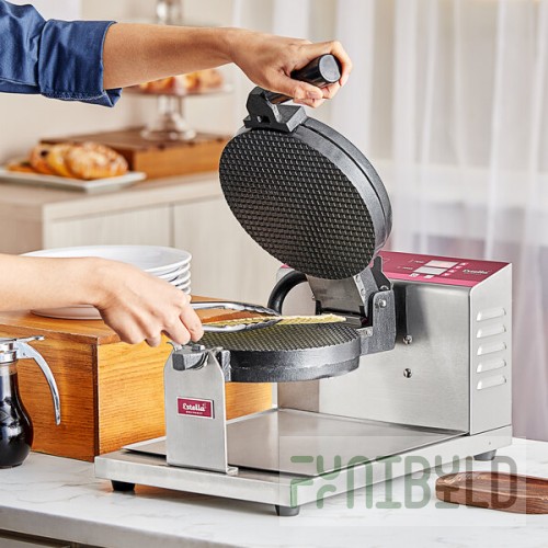 Estella WBMX1A Belgian Waffle Maker with Waffle Cone Plate - 120V, 1,340W