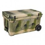 CaterGator CG65SPGW Gray 65 Qt. Mobile Rotomolded Outdoor Cooler / Ice Chest