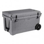 CaterGator CG65SPGW Gray 65 Qt. Mobile Rotomolded Outdoor Cooler / Ice Chest