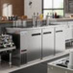 Avantco UDD-378-HC-S Stainless Steel Kegerator / Beer Dispenser with 2 Double Tap Towers - (3) 1/2 Keg Capacity