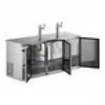 Avantco UDD-378-HC-S Stainless Steel Kegerator / Beer Dispenser with 2 Double Tap Towers - (3) 1/2 Keg Capacity