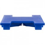 Cambro VBRU6186 Navy Blue 6' Versa Ultra Food / Salad Bar with Storage and Standard Casters