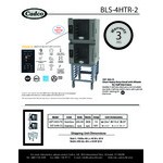 Cadco Bakerlux Station BLS-4HTR-2 Double Stacked 4-Shelf Half Size Heavy-Duty Digital Countertop Convection Ovens with Right Side Doors, Touch Control Panels, and Stand - 208-240V Cadco Bakerlux Station BLS-4HTR-2 Double Stacked 4-Shelf Half Size Heavy-Duty Digital Countertop Convection Ovens with Right Side Doors, Touch Control Panels, and Stand - 208-240V
