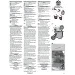 Ergodyne 60245 Skullerz 8995 Clear Anti-Scratch Anti-Fog Face Shield with Adapter for Skullerz Full Brim Hard Hats